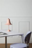 Billede af Verpan Pantop Ø23 Bordlampe H: 38cm - Dusty Rose/Pink Sand