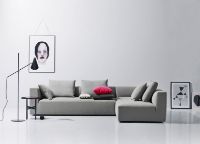 Billede af Juul 101 Hjørnesofa inkl. Rygpuder 297x197x65 cm - Prune 0026/Sortlakeret Træ
