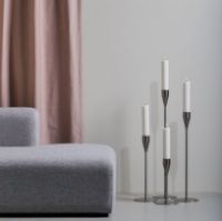 Billede af Piet Hein Mars Lysestage Maxi H: 32 cm - Sølv