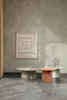 Billede af GUBI Epic Coffee Table Ø: 80 cm - White Travertine