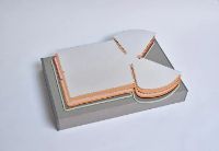 Billede af FLOS Chiara T Bordlampe H: 41cm - Pink Gold/Oxide Red Edge OUTLET