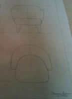 Billede af Audo Copenhagen Ingeborg Loungestol SH: 40 cm - Sheepskin Moonlight/Dark Stained Oak