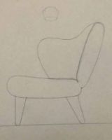 Billede af Audo Copenhagen Ingeborg Signatur Loungestol SH: 40 cm - Sacho Zero Boucle 001/Eg