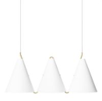 Billede af LYFA Bent Karlby MOSAIK SIDEBYSIDE III 250 Pendel Ø: 25 cm - Mat Hvid OUTLET