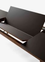 Billede af &Tradition Patch HW1 Extendable Table 180x90 cm - Smoked Oiled Oak w. Griogo Londra 0718 Fenix Nano Laminate & Brass