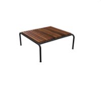 Billede af HOUE Avon Lounge Table 81x81 cm - Ash / Black Steel