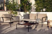 Billede af HOUE Avon Lounge Table 81x81 cm - Ash / Black Steel