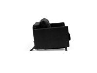 Billede af Innovation Living Cubed Sovesofa m. Armlæn L: 140 cm - Faunal Black/Mat Sort