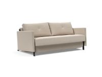 Billede af Innovation Living Cubed Sovesofa m. Armlæn L: 160 cm - Blida Sand Grey/Mat Sort