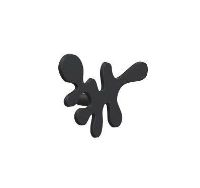 Billede af FROST Signatures Mini Camouflage Krog 5,8x8cm - Mat Sort