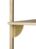 Billede af Ferm Living Sector Shelf T/N 54x102 cm  Oak- Brass