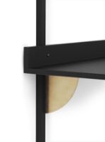 Billede af Ferm Living Sector Desk 87x45,1 cm - Black Ash/Brass