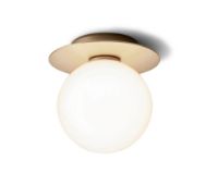 Billede af Nuura Liila 1 Medium Væg-/loftlampe Ø: 16,5cm - Nordic Gold/Opal White OUTLET