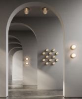 Billede af Nuura Liila 1 Large Væg-/loftlampe Ø: 24,5cm - Nordic Gold/Optic Clear OUTLET