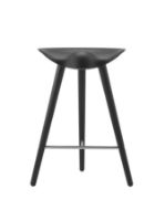 Billede af Audo Copenhagen ML42 Counter Stool SH: 69 cm - Sortbejdset Bøg/Stål