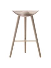 Billede af Audo Copenhagen ML42 Barstool SH: 77 cm - Eg/Stål