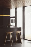 Billede af Audo Copenhagen ML42 Barstool SH: 77 cm - Eg/Messing