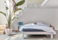 Billede af Auping Checkmate White/Blue Sengetøj inkl. Pudebetræk - 140x220 cm OUTLET