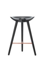 Billede af Audo Copenhagen ML42 Counter Stool SH: 69 cm - Sortbejdset Bøg/Kobber