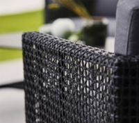 Billede af Cane-line Outdoor Connect 3 pers. Sofa inkl. Grå hynde L: 213 cm - Black/Anthracite