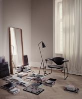 Billede af GUBI Adnet Wall Mirror Rectangular  70x180 cm -Tan leather