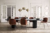 Billede af GUBI Multi-Lite pendel Ø:36 cm Brass base - Blue skærm 