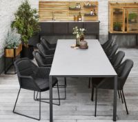 Billede af Cane-line Outdoor Pure Bord 280x100 cm - Lava Grey/Concrete Grey Ceramic