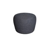 Billede af Cane-line Outdoor Circle Fodskammel Lille H: 39 cm - Dark Grey Soft Rope