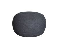 Billede af Cane-line Outdoor Circle Fodskammel Stor H: 43 cm - Dark Grey Soft Rope