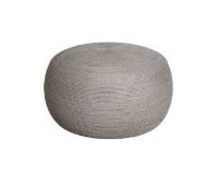 Billede af Cane-line Outdoor Circle Fodskammel Stor H: 43 cm - Taupe Soft Rope