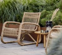 Billede af Cane-line Outdoor Curve Loungestol SH: 32 cm - Natural  