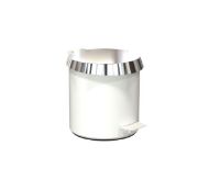 Billede af FROST Pedalspand 250 Small 6L - Mat Hvid/Poleret