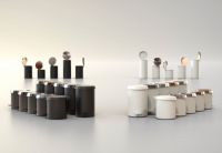 Billede af FROST Pedalspand 250 Small 6L - Mat Hvid/Poleret Guld
