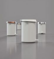 Billede af FROST Pedalspand 350 Medium 10L - Mat Hvid/Børstet