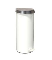 Billede af FROST Pedalspand 550 Large 15L - Mat Hvid/Børstet