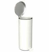 Billede af FROST Pedalspand 550 Large 15L - Mat Hvid/Børstet