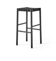 Billede af &Tradition TK8 Betty Bar Chair H: 76cm - Black w. Black Linen
