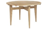 Billede af GUBI B Table Round Square 85x85 cm - Oak Matt Lacquered