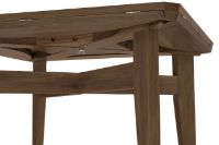 Billede af GUBI B Table Round Square 85x85 cm - American Walnut Matt Lacquered