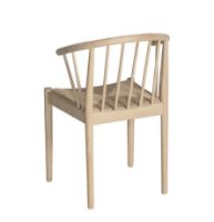 Billede af Haslev Lindeberg Stol SH 45 cm - Natur Flet / Ubehandlet Eg