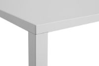Billede af HAY New Order Table 100x200cm - Light Grey Powder Coated/Cloud Grey Linoleum