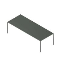 Billede af HAY New Order Table 100x250cm - Army Powder Coated/Green Linoleum