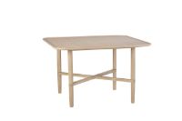 Billede af Haslev Opus Kvadratisk Sofabord 80x80 cm - Hvidolieret Eg