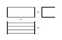 Billede af FROST NOVA Skohylde 1 L: 60cm - Poleret