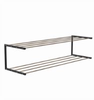 Billede af FROST NOVA Skohylde 2 L: 100cm - Poleret Guld/Mat Sort 