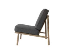 Billede af Dux Domus Wood Lænestol H: 71 cm - Natur eg / Grå 