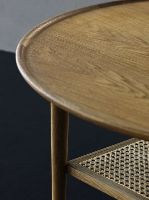 Billede af Haslev Athene Sofabord 02 Ø: 90 cm - Eg Hvidolieret