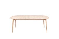 Billede af Haslev Symphony 78 Ovalt Spisebord 105 x 200 cm - Hvidolieret Eg
