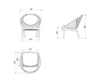 Billede af FDB Møbler J166 Poul M. Volther Jørna Lænestol SH: 40cm - Sort eg / Sort læder 