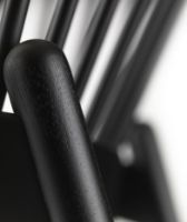 Billede af FDB Møbler J166 Poul M. Volther Jørna Lænestol SH: 40 cm - Sort eg / Cognac læder